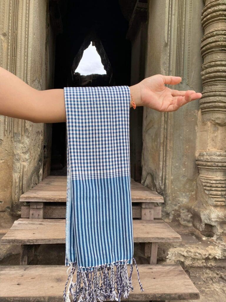 Krama-Khmer works closely with its Cambodian weavers near Siem Reap